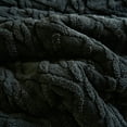 thumbnail image 6 of JML 3 Piece Sherpa Blanket For Bed,Winter Warm 3 Ply Fleece Borrego Blanket,King 79"x 91",Black, 6 of 8