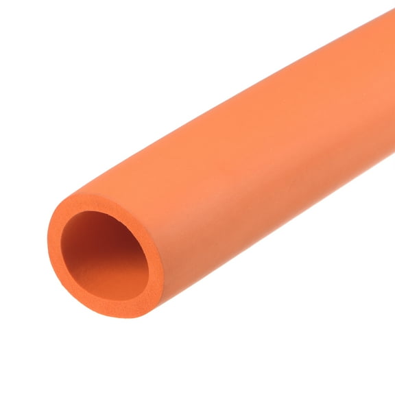 Uxcell NBR Foam Tubing for Handle Grip Support Pipe Insulation 25mm x 35mm Orange