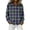 Purple, variant on CAIXIA Womens Plaid Shirts Womens Plaid Jacket Cotton Classic Long Sleeve Button Down Collared Casual Tops Lightweight Fall Blouses