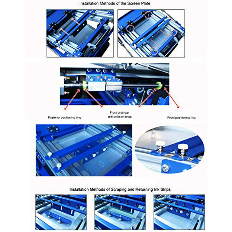 Aluminum Frame Silk Screen Printing Press Screens 43t 110 White Mesh 8 x  12”