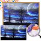 thumbnail image 1 of ZQS673-AB Diamante AB parcial Diamante Serie paisaje Diamante resina 60 * 35 CM Tamaño del lienzo 65 * 40 cm, 1 of 9