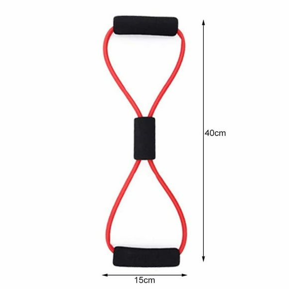 Fitness Resistance Bands 8 Shaped Rubber Exercise Elastic exercise band Band Back Chest Gym Home Office Stretch Workout Pulling Rope