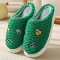 thumbnail image 2 of Vedolay Slippers for Men Slip On Houseslippers for Men Winter Warm Shoes Outdoor Green,37, 2 of 5