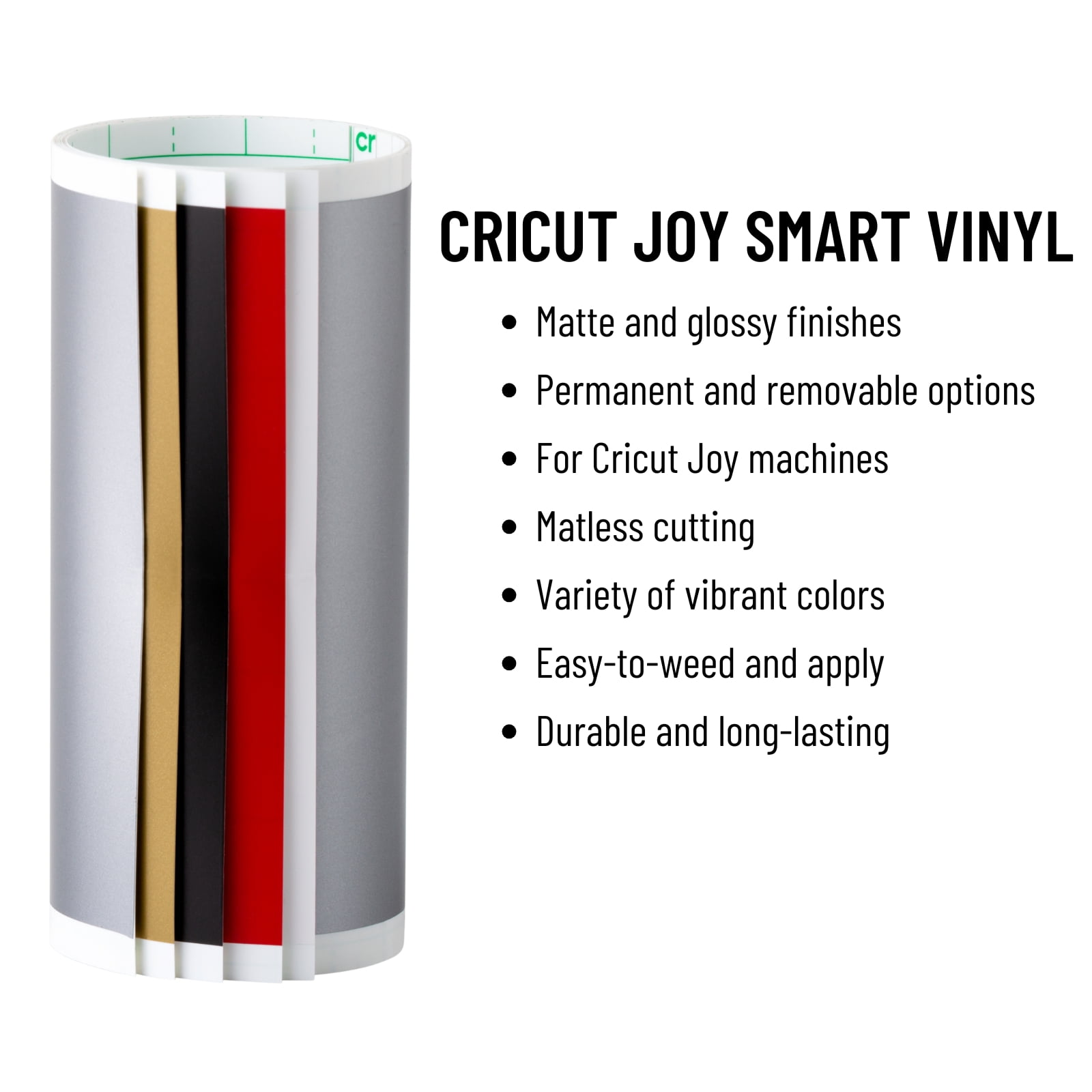 Cricut Joy Cutting Machine with Rainbow Smart Vinyl and Transfer Tape Bundle