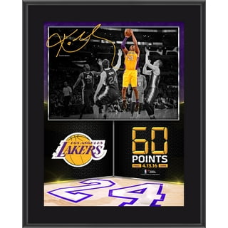 Kobe Bryant Autographed Los Angeles Lakers Purple Jersey Inscribed 81 Pts  Framed