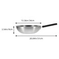 thumbnail image 2 of WASHWEPE Stainless Steel Egg Frying Pan for Easy Cleaning Black 1Set, 2 of 8