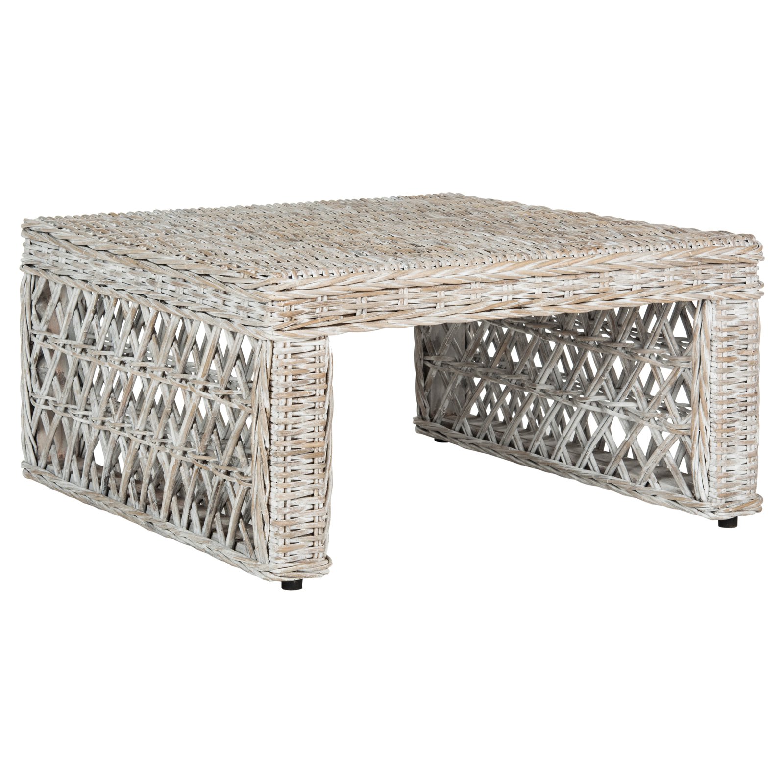 Safavieh Shila Wicker Coffee Table, Natural - Walmart.com ...