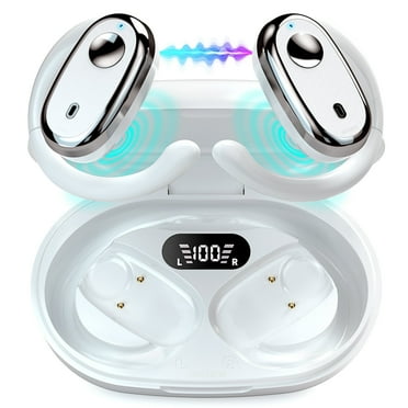 IMAXBOS Open Ear Bluetooth 5.4 Earbuds, 36H Playtime, HiFi Stereo, ENC Calls, IPX5 Waterproof, Lightweight Sports Earphones with Digital Display for Running & Workouts. Stay aware of surroundings.