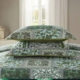 thumbnail image 3 of WannaToo Quilt Comforter Cotton Bedding Set With Shams, Vintage Green, King, 3 of 7
