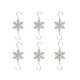 thumbnail image 1 of Ganchos en forma de S para Navidad, adornos de copos de nieve, adornos para árboles, guirnaldas, adornos colgantes de óxido, 1 of 7