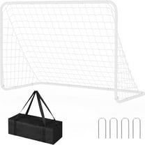 Riedhoff 6 x 4 ft Soccer Goal for Backyard, Portable Soccer Net, with Carry Bag, White