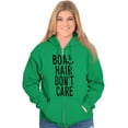thumbnail image 5 of Boat Hair Don't Care Ocean Vibes Cute Zip Hoodie Sweatshirt Women Brisco Brands M, 5 of 6