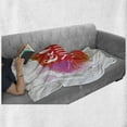 thumbnail image 6 of Colorful Soft Flannel Fleece Throw Blanket, Believe You Can Words on Warm Toned Color Splashes Slogan Design, Cozy Plush for Indoor and Outdoor Use, 50" x 60", Multicolor, by Ambesonne, 6 of 6