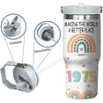 thumbnail image 3 of 50th Birthday Tumbler 1975 with Handle & Straw, 50 Year Old Gifts for Her, Mothers Day Gift for 50 Year Old Woman, 40 Oz Stainless Steel 50th Birthday Cups Best 50 th Birthday Gifts for Women, 3 of 6
