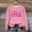Pink, variant on Aobny Pink Sweatshirt Women's Plus Butterflies Breast Cancer Sweatshirts Long Sleeve Crew Neck Shirts Women,XXXXXL