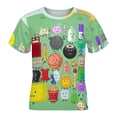 thumbnail image 4 of Battle for Dream Island BFDI Children's T-Shirt Short Sleeve T-Shirt Breathable Summer Tee Shirt for Boys Girls 150CM, 4 of 8
