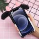 thumbnail image 3 of 1pc Fluffy Fluffy Plush Cow Fase Mobile Case Protector compatible con iPhone XR, 3 of 6