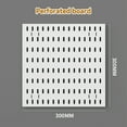 thumbnail image 6 of Vtin Pegboard Combination kit, 4 Peg boards and 18 Accessories Modular Hanging for Wall Organizer，Suitable for Wall Storage,Ornaments Display，Nursery Storage, White peg board，22''x22'', 6 of 15