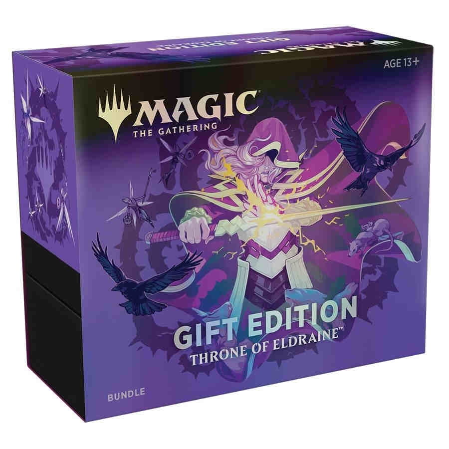 Magic The Gathering Throne Of Eldraine Gift Bundle 20 Premium Foil Lands Holiday 