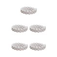 thumbnail image 1 of Thinsony Femmes Chic Perle Strass Stretch Bracelet Mariage Bal pour Mariée Blanc 2 Rangée 5Set, 1 of 6