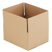 General Supply Brown Corrugated - Fixed-Depth Shipping Boxes, 12l x 10w x 6h, 25/Bundle -UFS12106