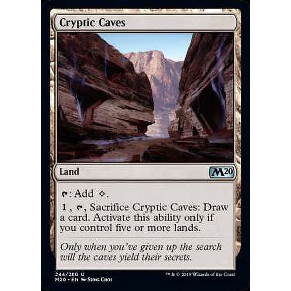 MtG Core Set 2020 Cryptic Caves #244