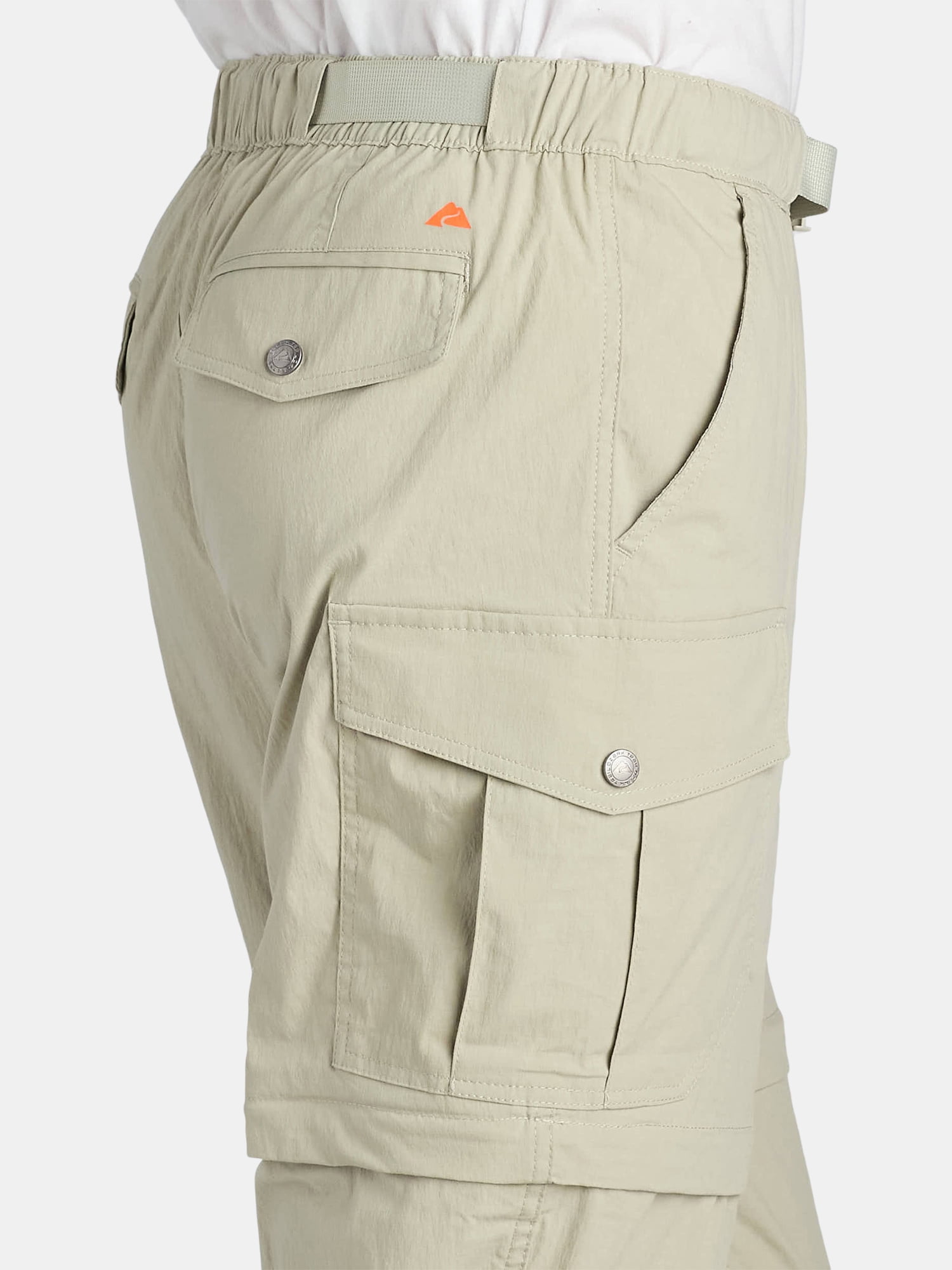 Ozark Trail Men's and Big Men's Zip Off Convertible Cargo Pants, Sizes 30-46