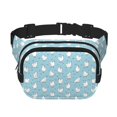 thumbnail image 1 of Fotbe Funny Chicken Cangurera Cuadrada con Estampado de Doble Capa, Bolsa de Cintura Ajustable Mini para Hombres y Mujeres, 1 of 9