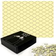 thumbnail image 2 of Ambesonne Geometric Jigsaw Puzzle Durable Cardboard, Pattern of Simple Modern, 1000 pcs, Cream Tan, 2 of 5