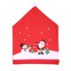 thumbnail image 1 of Decoraciones navideñas Fundas traseras para sillas navideñas rojas Decoraciones, sombrero de muñeco de nieve de Papá Noel Funda antideslizante para asiento de silla de Navidad para, 1 of 5