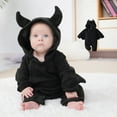 thumbnail image 6 of DQRPSEETB Bodysuit Clothing Kids Halloween Bat Outfits Baby Boys Girls Halloween Romper One Piece Jumpsuit Bats Toddler Bodysuit Pants Set, 6 of 9