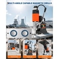 thumbnail image 3 of QinaQin Magnetic Drill Press, High-Torque Portable Drill Press, Ergonomic Handle and Titanium Alloy Guide Rails, Suitable for Industrial and Home Metalworking, 3 of 7
