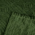 thumbnail image 5 of BNM Boho Knit Plush Soft Fleece Blanket, Twin, Green, 5 of 8