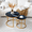 Black + MDF+Metal + Primary Living Space-1, variant on Set of 2 Round Nesting Coffee & Side Tables, Sturdy Metal Frame Modern Industrial for Living Room Bedroom - Coffee Tables