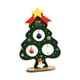 thumbnail image 1 of Árbol de Navidad de escritorio con adornos de bolas, adorno para árbol de festival, 13,7 cm Verde, 1 of 9