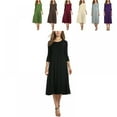 thumbnail image 5 of Robe Mi-Longue Mi-Longue Manches 3/4 pour Femme, 5 of 5