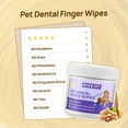 thumbnail image 6 of HICC Pet Dental Finger Wipes for Dogs and Cats, 50 Ct, Peanut Butter, Freshens Breath with Plaque Control, 6 of 9