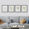 thumbnail image 2 of PixonSign Framed Colorful Wildflower Still Life Wall Art, Set of 4 Floral Botanical Print Wall Decor Prints, Nature Wilderness Wall Décor, Country Farmhouse Rustic Artwork - 11"x14" Black, 2 of 5