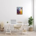 thumbnail image 2 of Happy Cow Farmhouse Grassland Animals & Insects Painting Black Framed Art Print Wall Art, 2 of 7