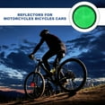 thumbnail image 6 of Round Rear Reflectors, Safety Reflective Warning Reflector for Motorcycles and Bicycles Green, 6 of 7
