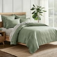 thumbnail image 4 of Levtex Home - 100% Linen - Twin Duvet Cover - Washed Linen - Sage Green - Duvet Cover Size (68x88in.), 4 of 8
