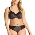 thumbnail image 4 of Elomi Morgan Stretch Lace Banded Underwire Bra (4110),42H,Ebony, 4 of 5