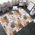 thumbnail image 3 of Shaggy Area Rug, Cute Cats Rugs for Living Room Bedroom Non Slip Door Mat Indoor Carpet Machine Washable Nursery Home Decor Floor Mats for Entryway 60x39in, 3 of 5