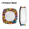thumbnail image 3 of HELLHERO Rollator Walker Seat Back Covers Anti-Slip Cover Waterproof Machine Washable Backrest Covers & Black Cat Flower Breathable for Seniors, 3 of 7