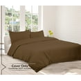 thumbnail image 5 of Royale Linens Chocolate Duvet Cover Twin Size - Twin Duvet Cover Set - 2 Piece Double Brushed Twin Duvet Covers with Zipper Closure, 1 Twin Duvet Cover 68x90 inches and 1 Pillow Sham (Twin, Chocolate), 5 of 8