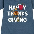 thumbnail image 3 of Peanuts - Happy Thanksgiving Icons - Toddler And Youth Girls Fleece Dress, 3 of 6