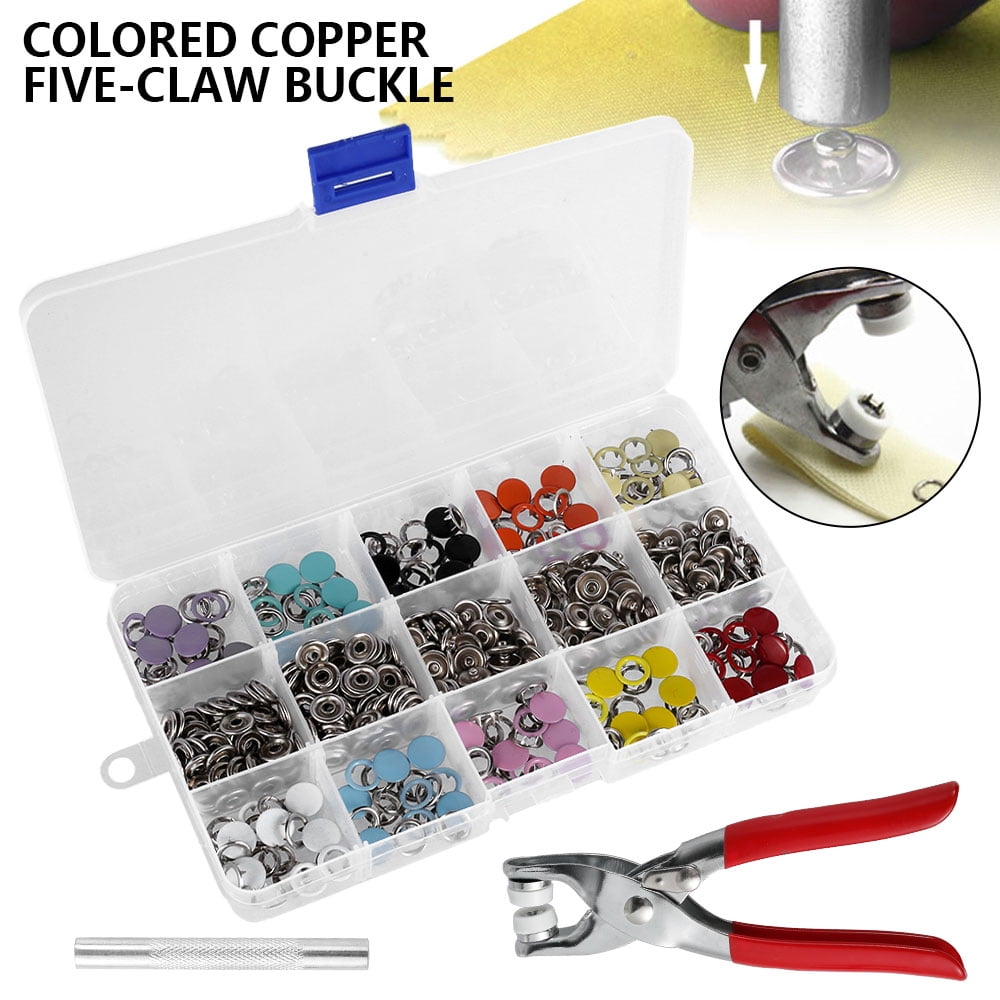 Prong Pliers Ring Press Studs Snap Popper Fastener Hollow Solid DIY