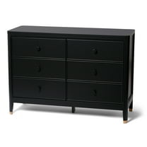 Little Seeds Aster 6-Drawer Dresser, Black
