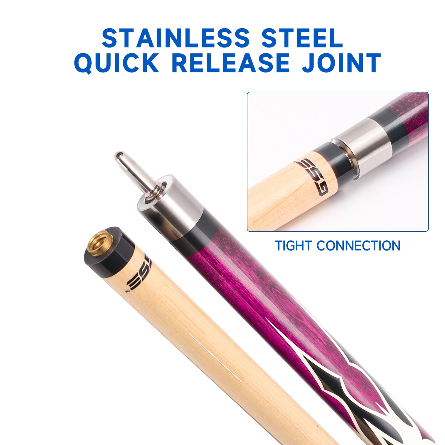 その他 150cm - 2 Piece Break Pool Cue - Billiard Stick Hardwood Canadian Maple 680ml dwos6rj 150cm - 2 Piece Break Pool Cue - Billiard Stick Hardwood