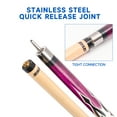thumbnail image 4 of GSE Games & Sports Expert Set of 4 58" 2-Piece Canadian Maple Hardwood Billiard Pool Cue Sticks for Commercial, Bar and House Use (6 Colors,18-21oz Available), 4 of 9